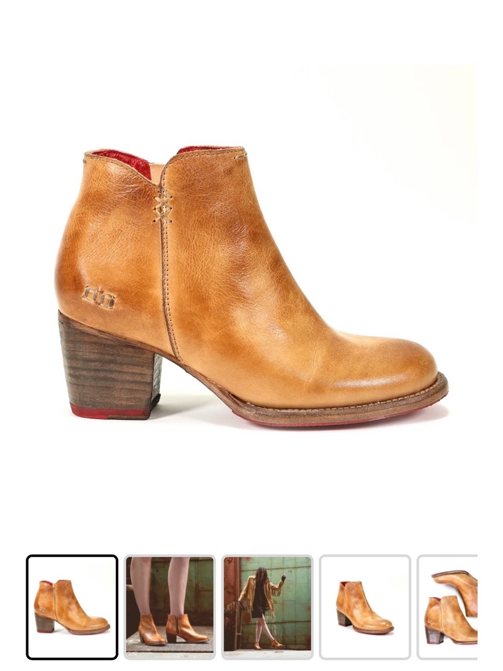 Bed Stu Yell Ankle Boots size 8